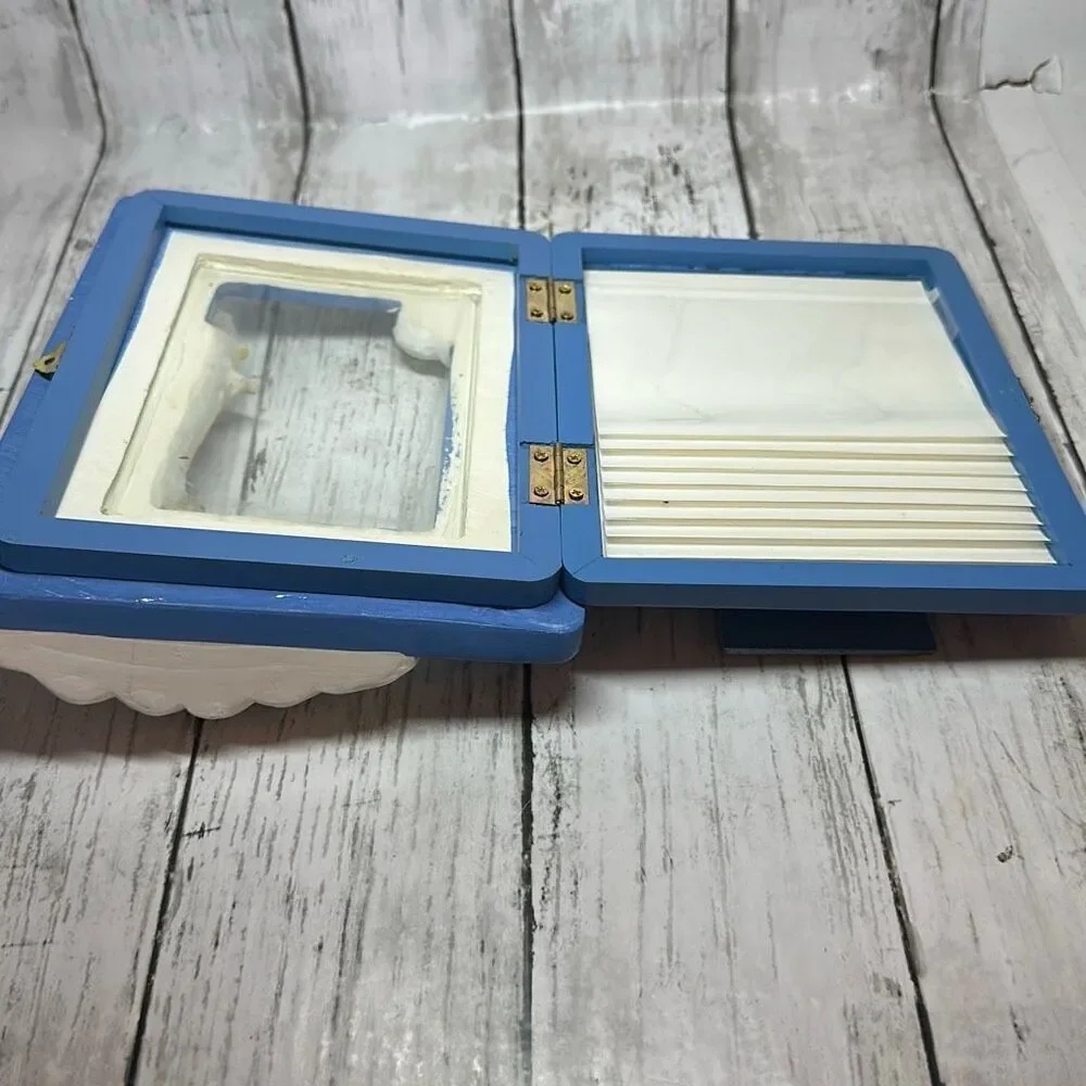 3D Teddy Bear Wooden‎ Photo Picture Frame Nursery Decor Multiple Photo Holder